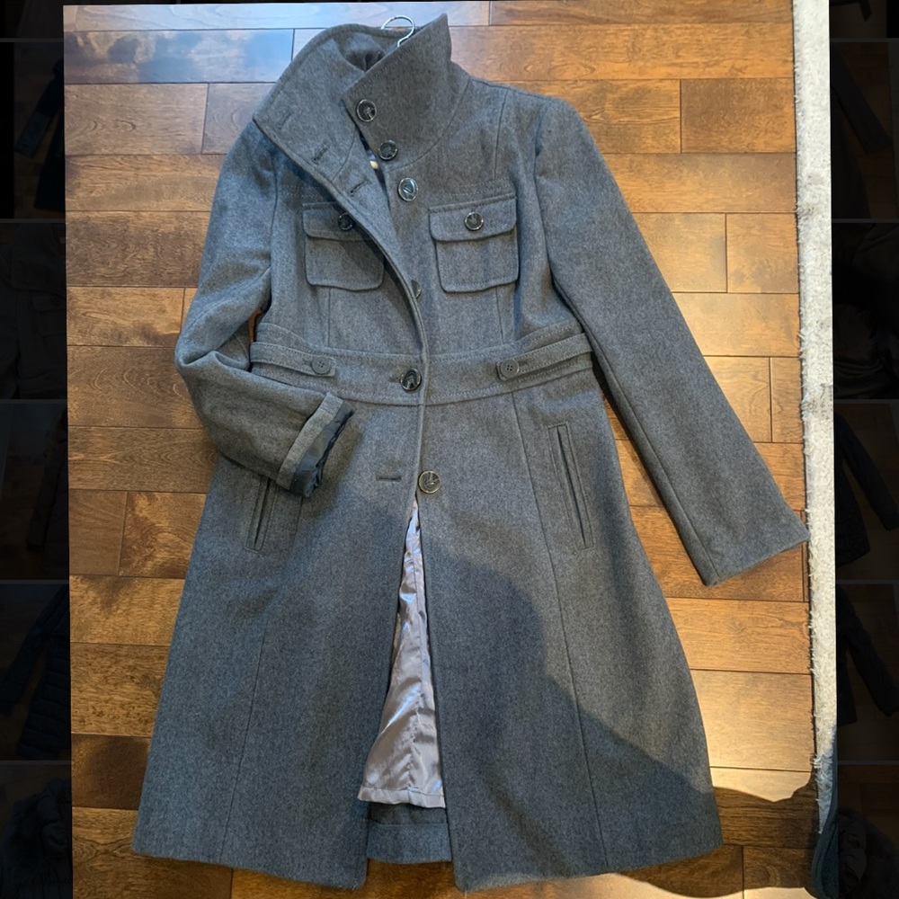 KENNETH COLE GRAT WOOL JACKET